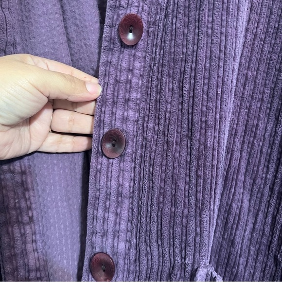 Flax Corduroy Shacket purple Lagan - Picture 11 of 11